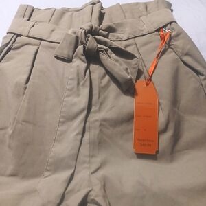 COPY - Tie waist paper bag skinny pants